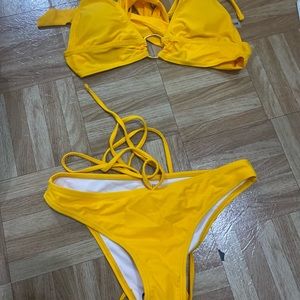 Yellow bikini